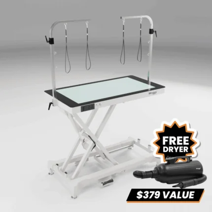 Waggz Charge-Bright LED Electric Dog Grooming Table