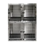 Waggz Mod-Stack Duo Pet Grooming Cage in 304 Stainless Steel