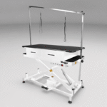 Waggz Store-Low Lite 47” Electric Dog Grooming Table with Drawers (White)