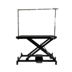 Waggz Step-Low Lite 47” Compact Electric Dog Grooming Table (Black)